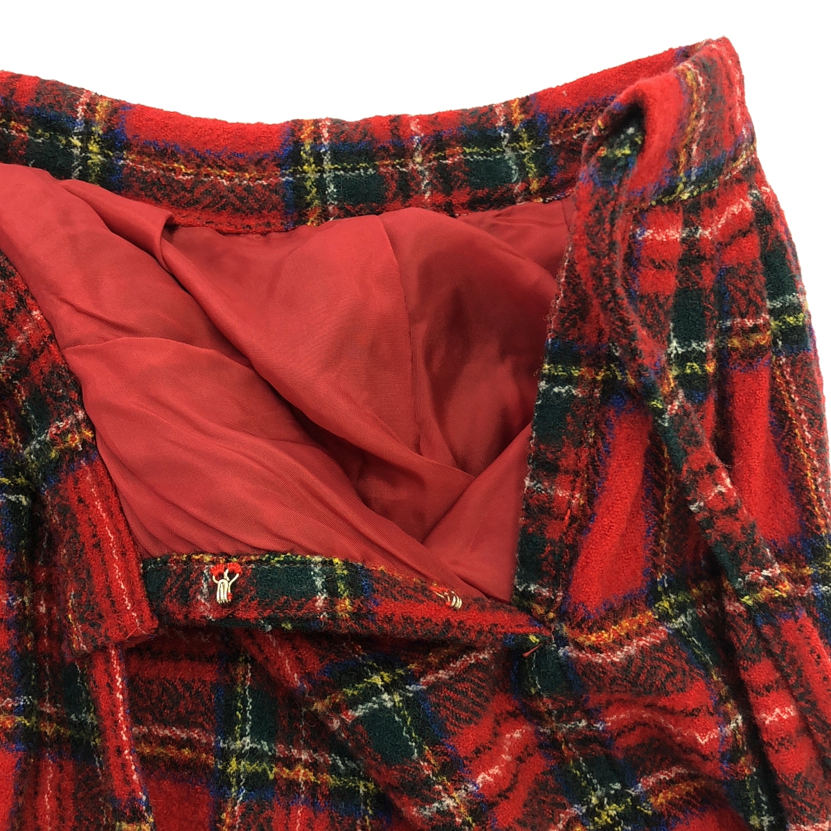 R&D.M.Co / オールドマンズテーラー ウール チェック ギャザー スカート