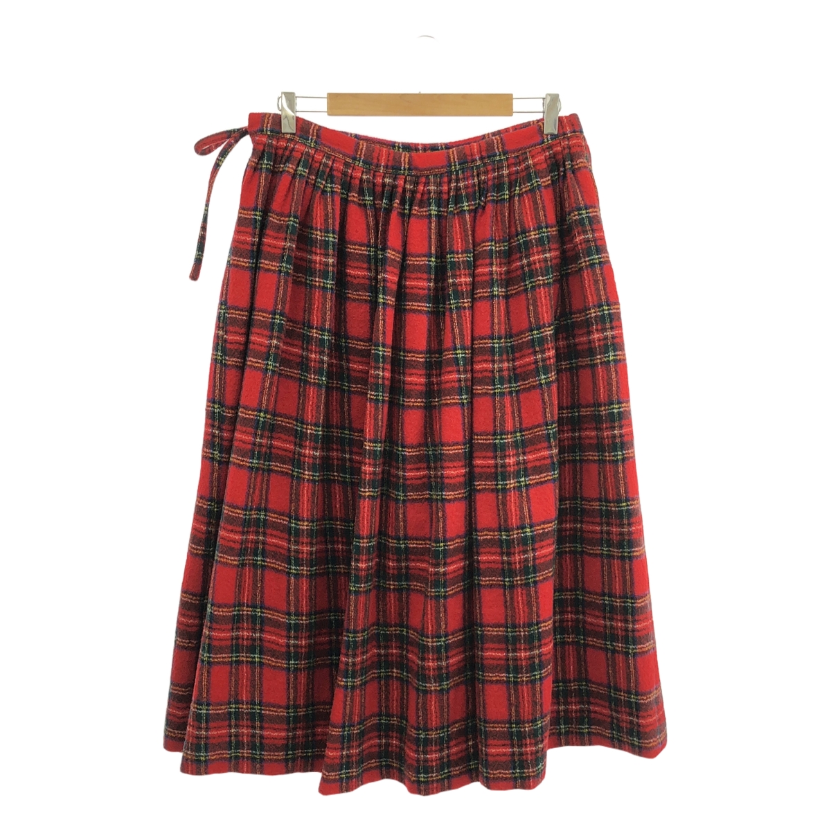 R&D.M.Co / オールドマンズテーラー ウール チェック ギャザー スカート