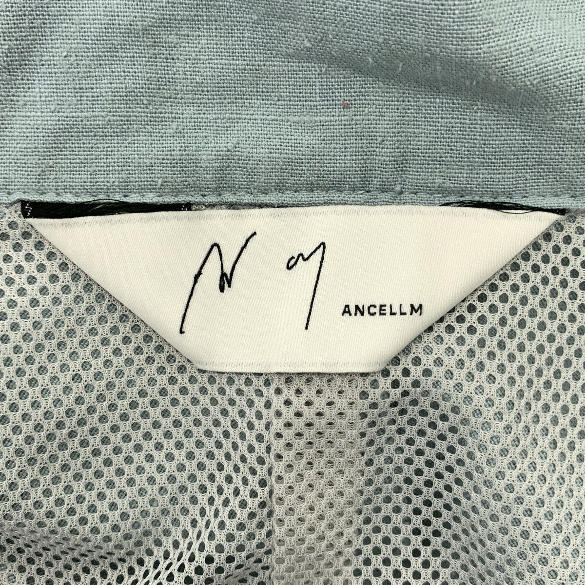 ANCELLM / アンセルム SILK NEP KIMONO BLOUSON / シルク リネン ネップ オーバー ジャケット ブルゾン / メッシュ総裏地