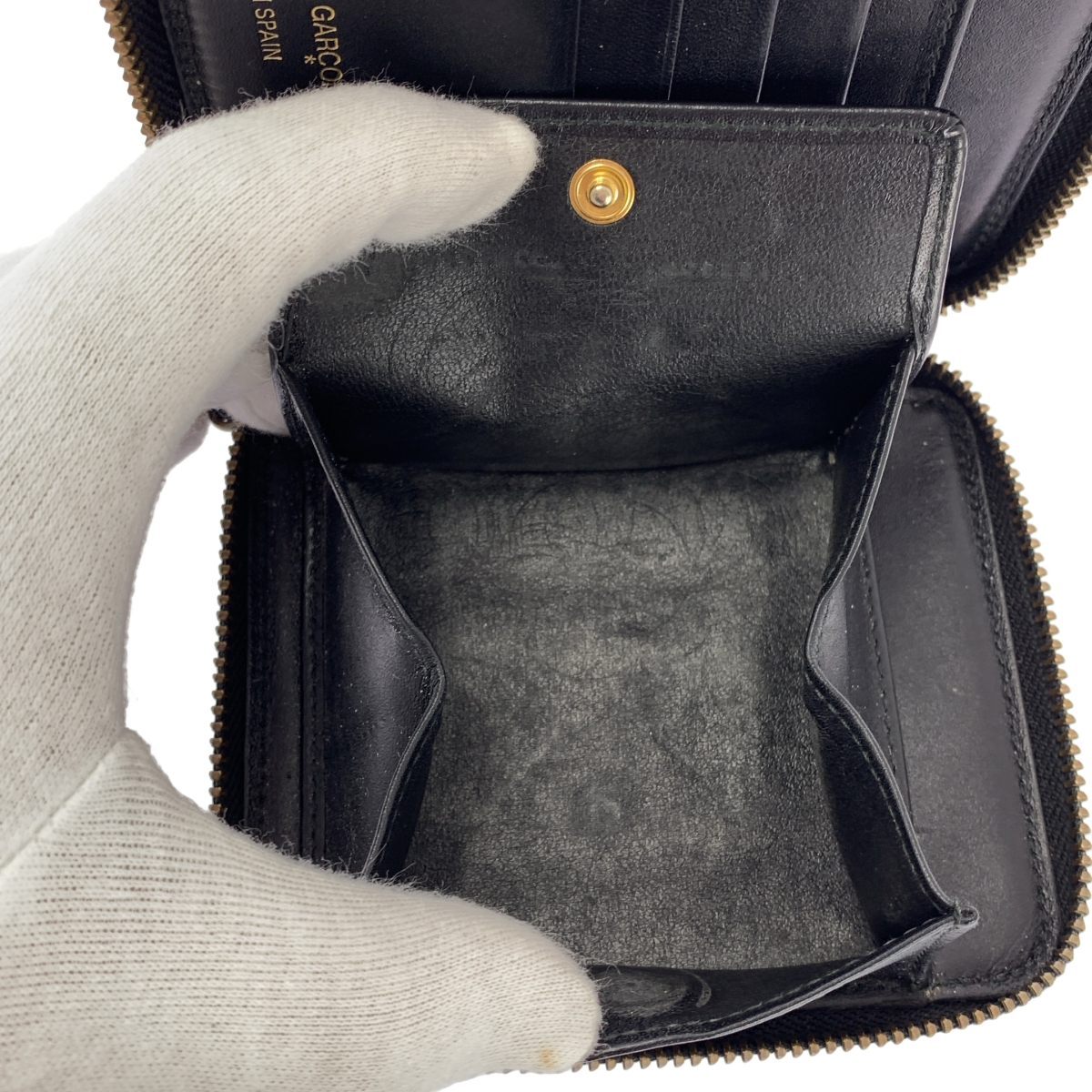 COMME des GARCONS / コムデギャルソン POLKA DOTS PRINTED WALLET ポルカ ドット ラウンドジップ ウォレット