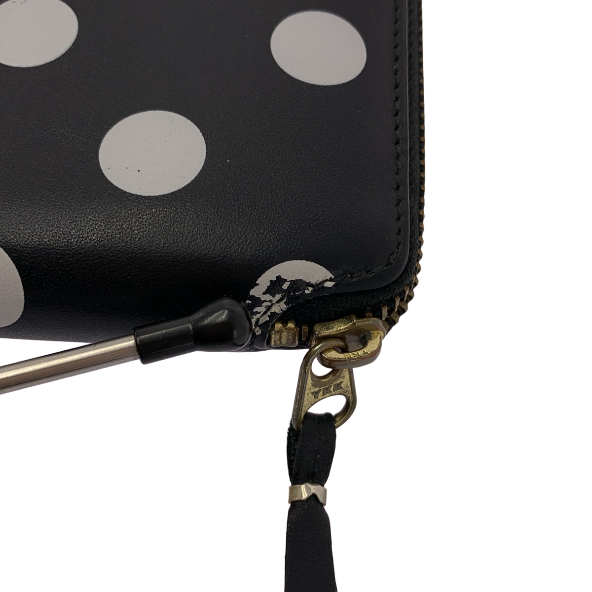 COMME des GARCONS / コムデギャルソン POLKA DOTS PRINTED WALLET ポルカ ドット ラウンドジップ ウォレット