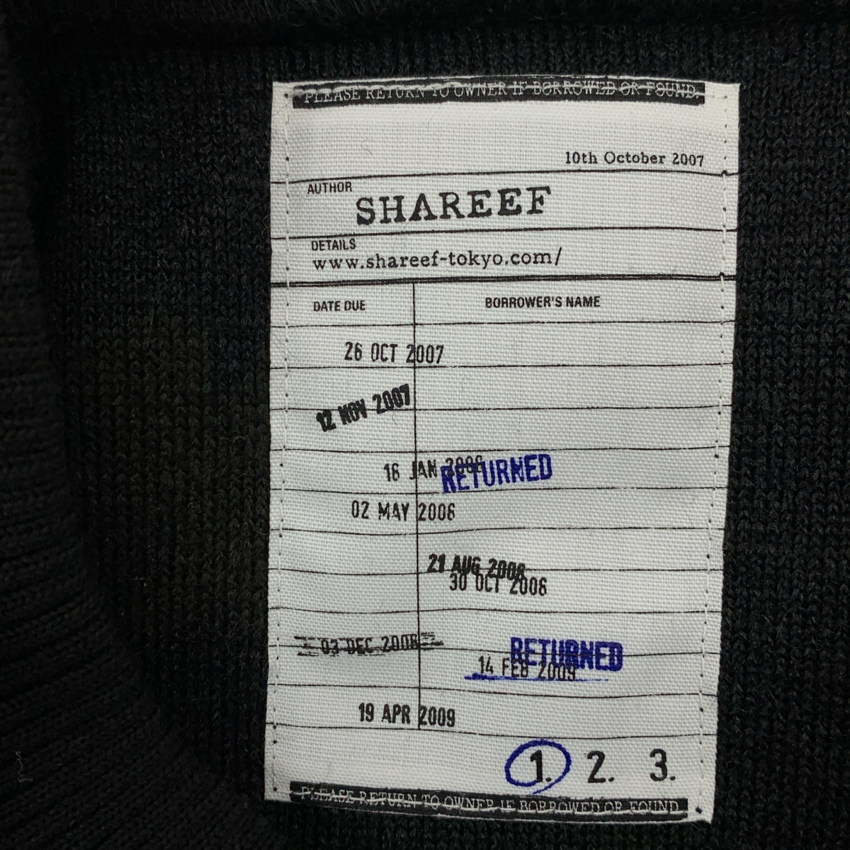 SHAREEF / シャリーフ ZEBRA SHAGGY PULL-OVER / シャギーフリースプルオーバー スウェット トレーナー