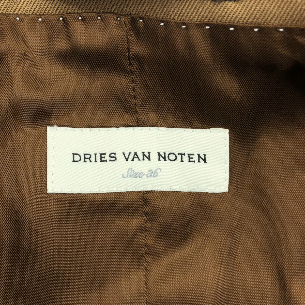 DRIES VAN NOTEN / ドリスヴァンノッテン ウール ピークドラペル ジャケット