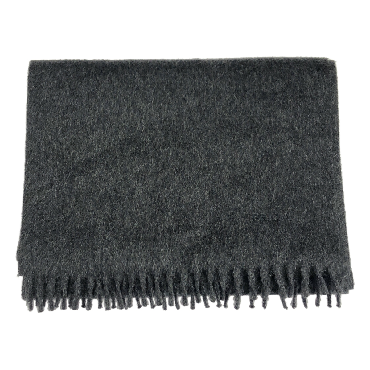 PRADA / プラダ cashmere 100％ / カシミヤ ロゴ フリンジ ストール マフラー / ユニセックス