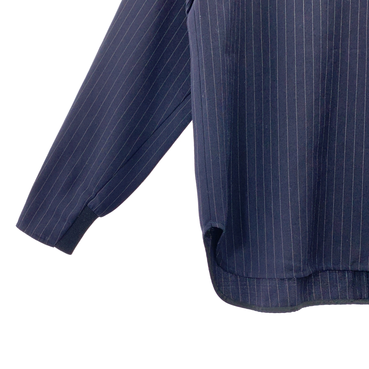 ENCHAINEMENT / アンシェヌマン Woolblend P/O ウールブレンド ストライプ プルオーバーブラウス