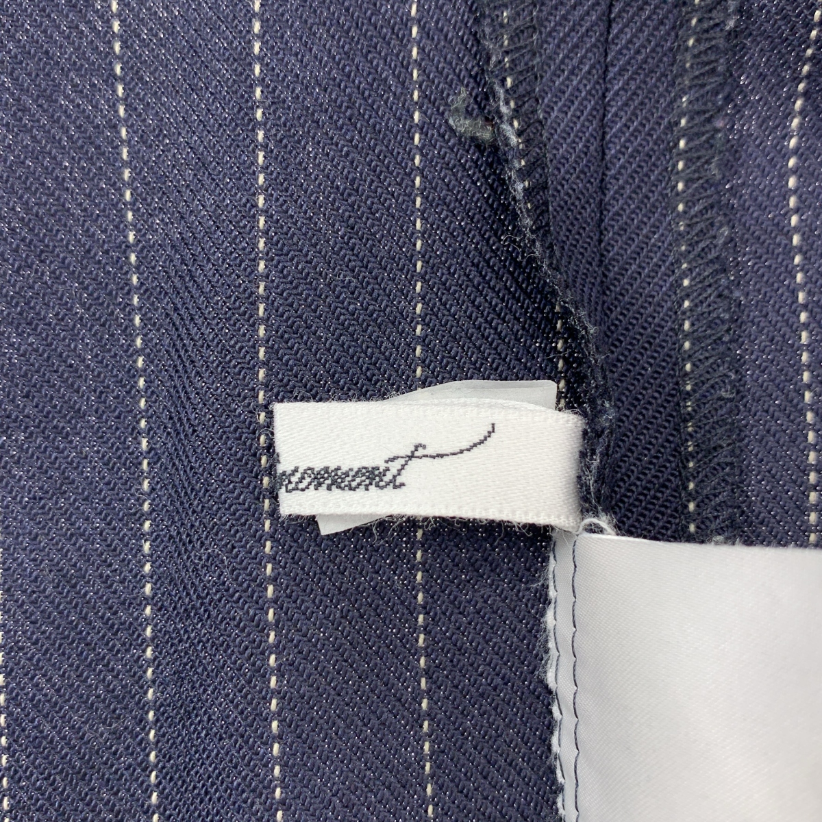 ENCHAINEMENT / アンシェヌマン Woolblend P/O ウールブレンド ストライプ プルオーバーブラウス