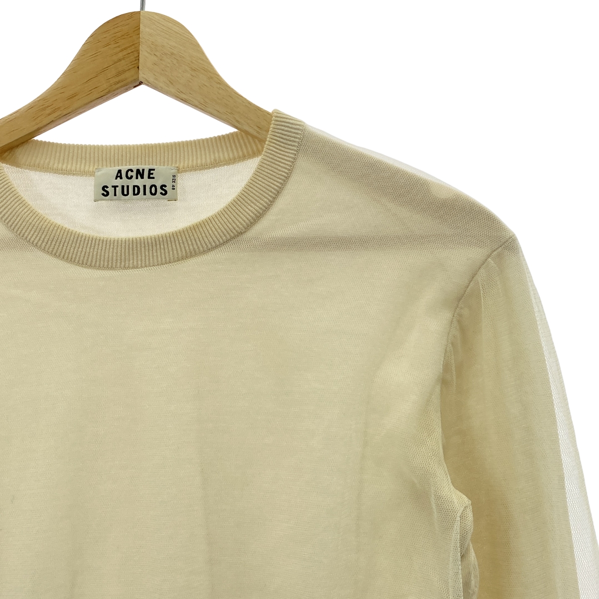 Acne Studios / アクネストゥディオズ チュールレイヤード クルーネック カットソー