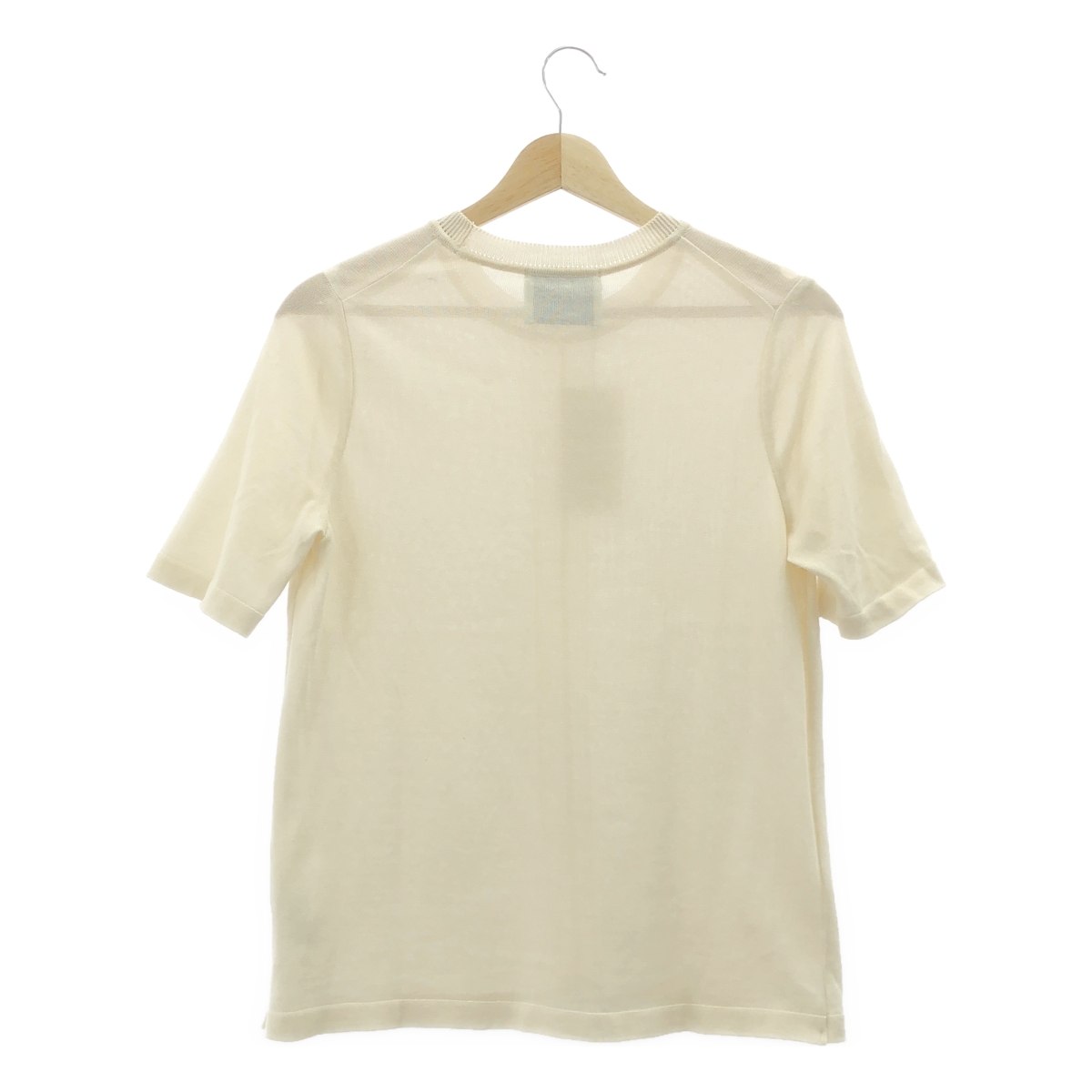 TAN / タン ハーフスリーブニット プルオーバー