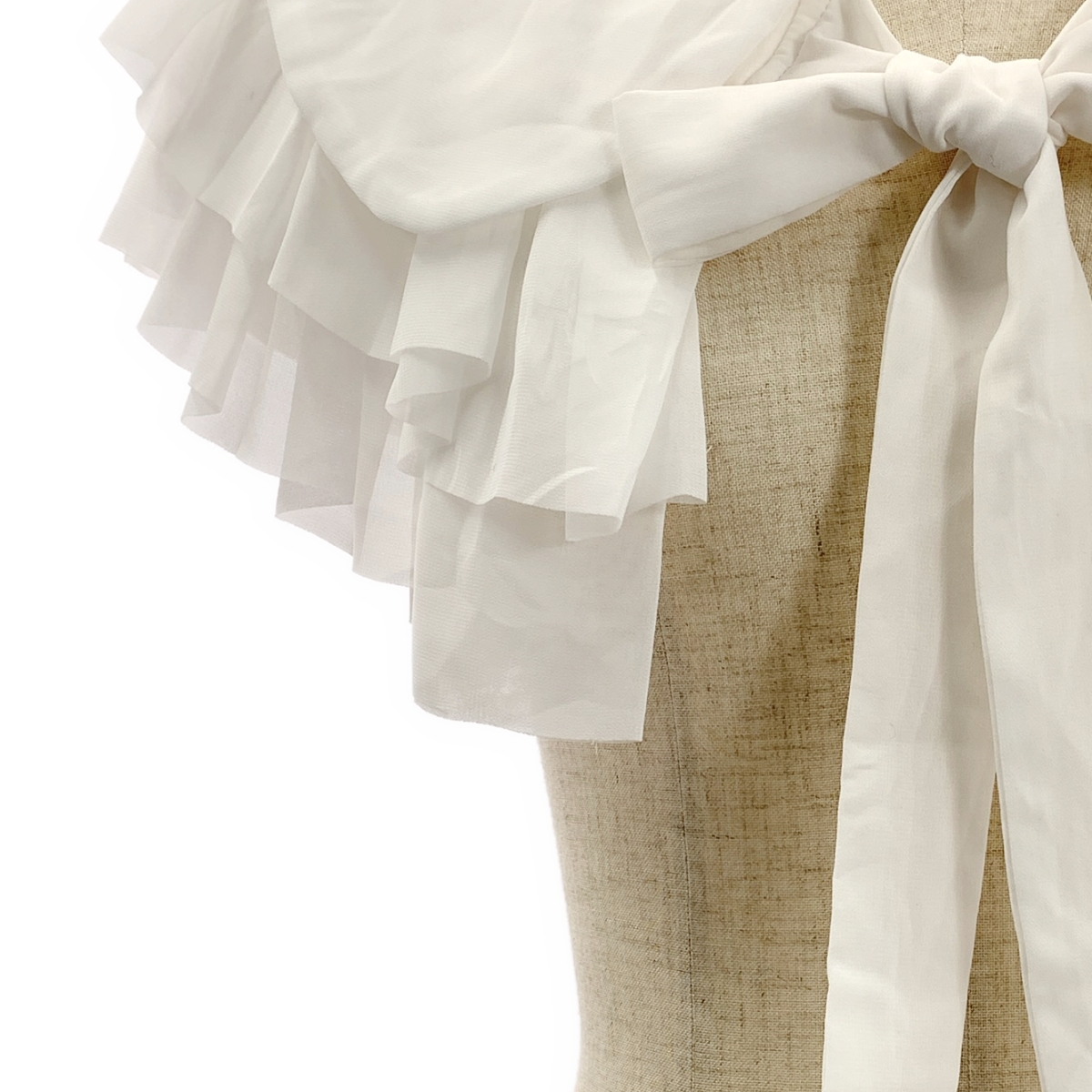 COMME des GARCONS COMME des GARCONS / コムコム ポリエステル 丸襟 フリルカラー 付け襟