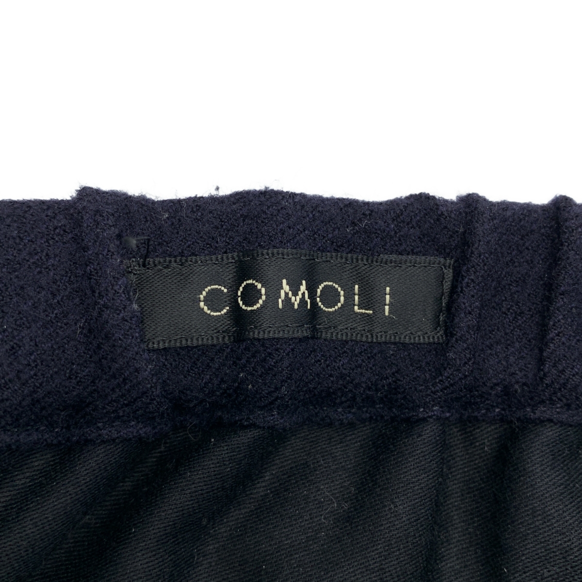 COMOLI / コモリ リファインウール ドローストリング パンツ