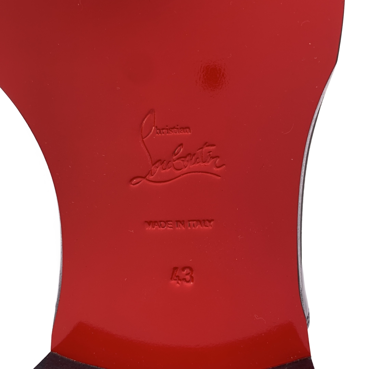 Christian Louboutin / クリスチャンルブタン LARRIEU FLAT カーフレザー スタッズ ストレートチップ ドレスシューズ