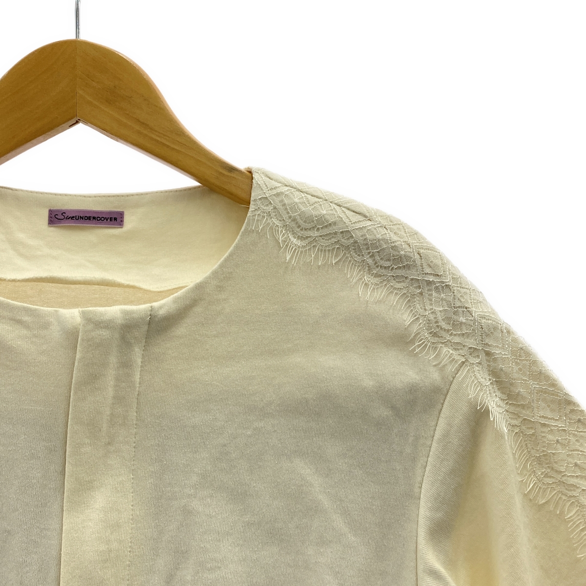 Sue UNDERCOVER / スーアンダーカバー 異素材切替 刺しゅう ジャンプスーツ