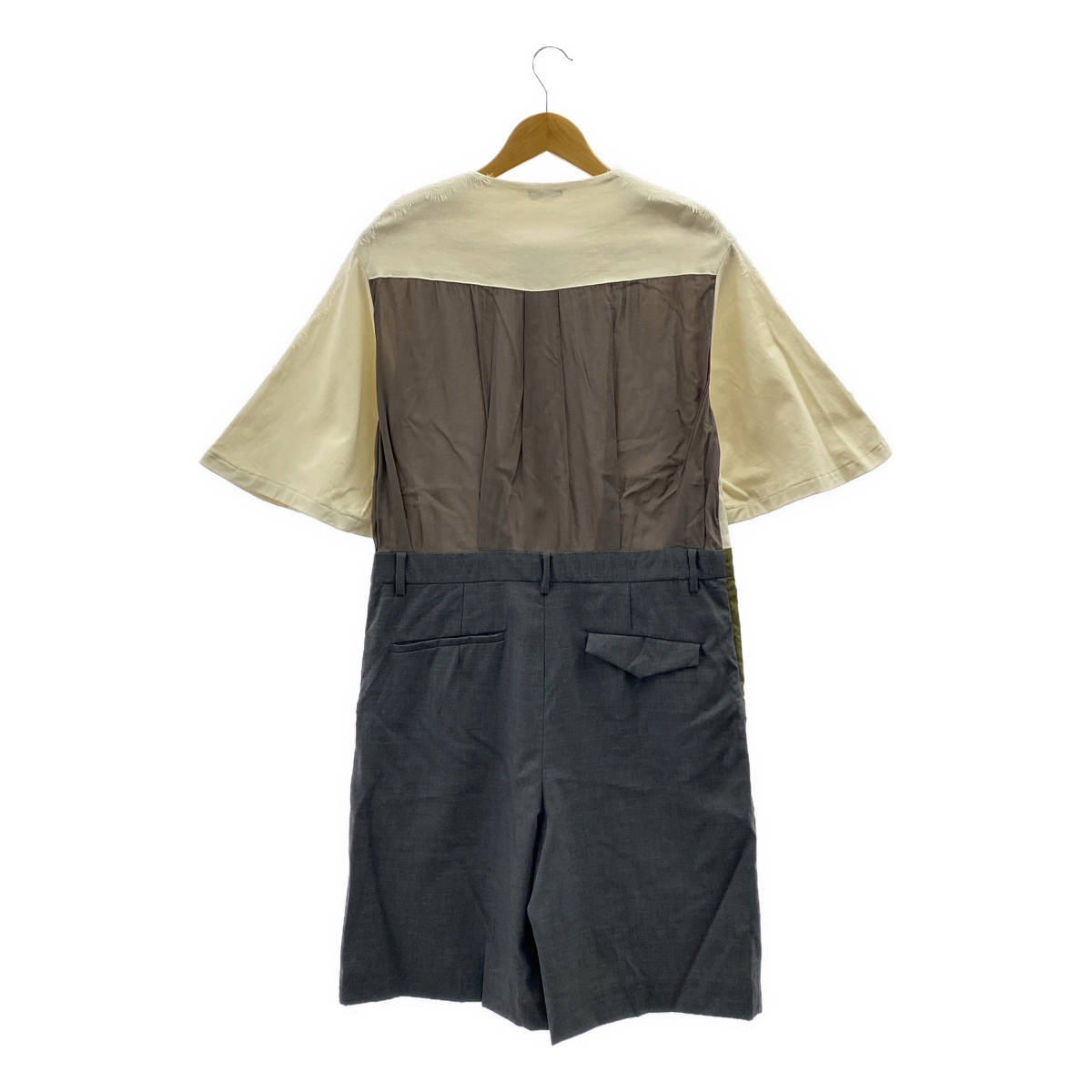 Sue UNDERCOVER / スーアンダーカバー 異素材切替 刺しゅう ジャンプスーツ