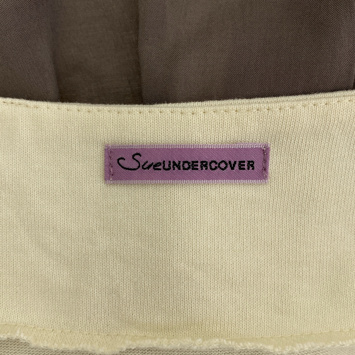 Sue UNDERCOVER / スーアンダーカバー 異素材切替 刺しゅう ジャンプスーツ