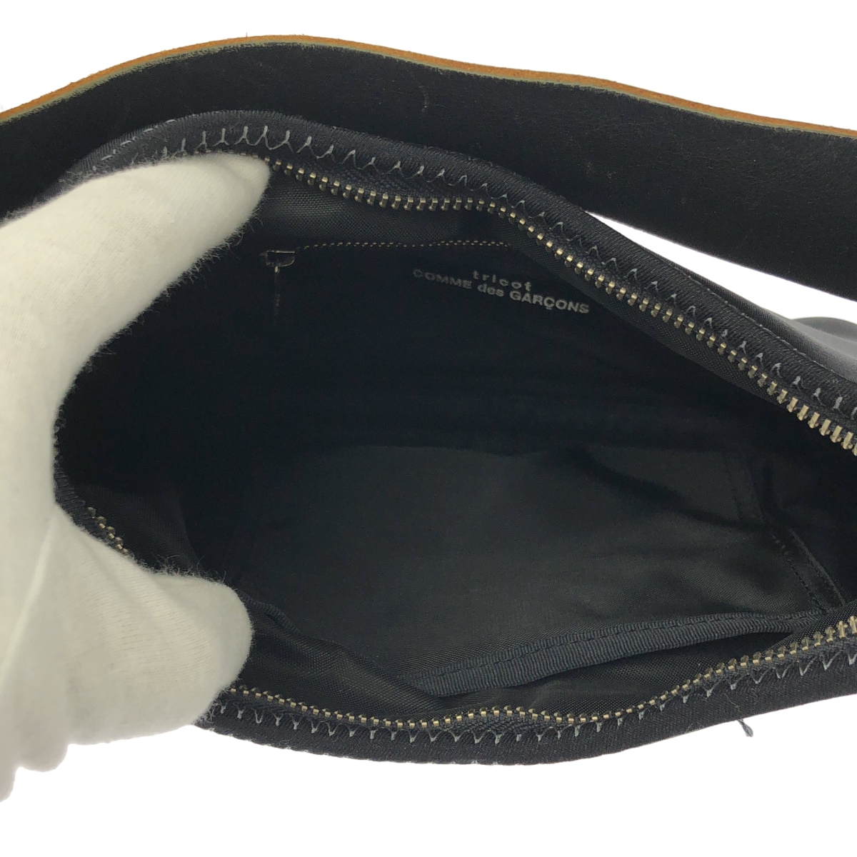 tricot COMME des GARCONS / トリココムデギャルソン レザー ハンドル ハンドバッグ