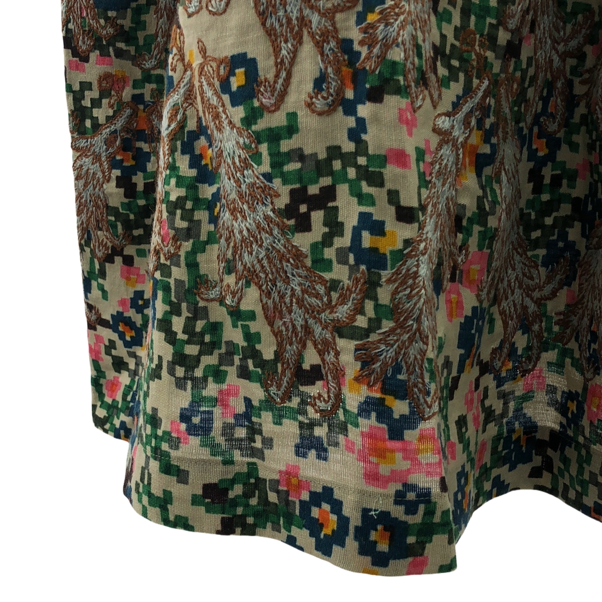 mina perhonen / ミナペルホネン Flower bedwolf &flower フラワーアンドウルフ 刺しゅう ワンピース