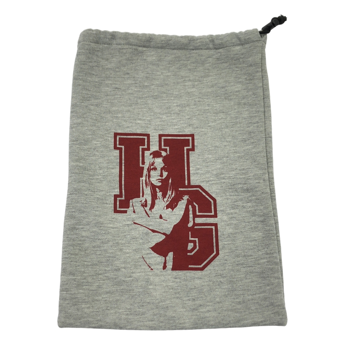 HYSTERIC GLAMOUR / ヒステリックグラマー 裏起毛スウェット生地 ガール プリント ブランケット / ノベルティ / 巾着袋付き