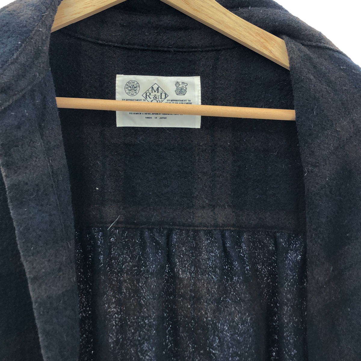 R&D.M.Co / オールドマンズテーラー ウール チェック シャツ ワンピース