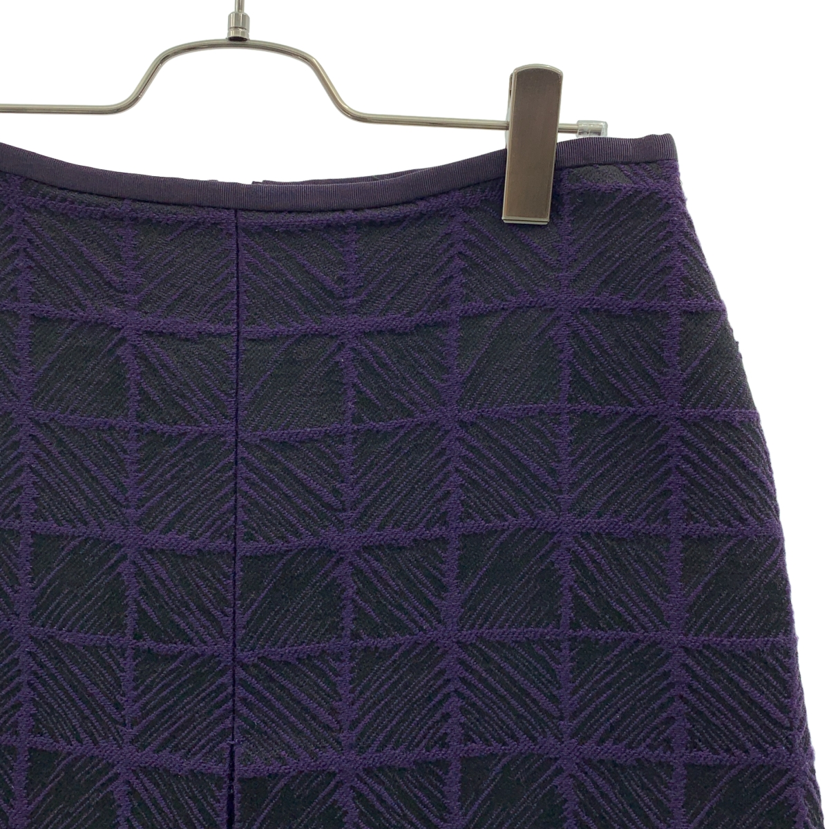 Drawer / ドゥロワー テクスチャー ジャカード BOX スカート