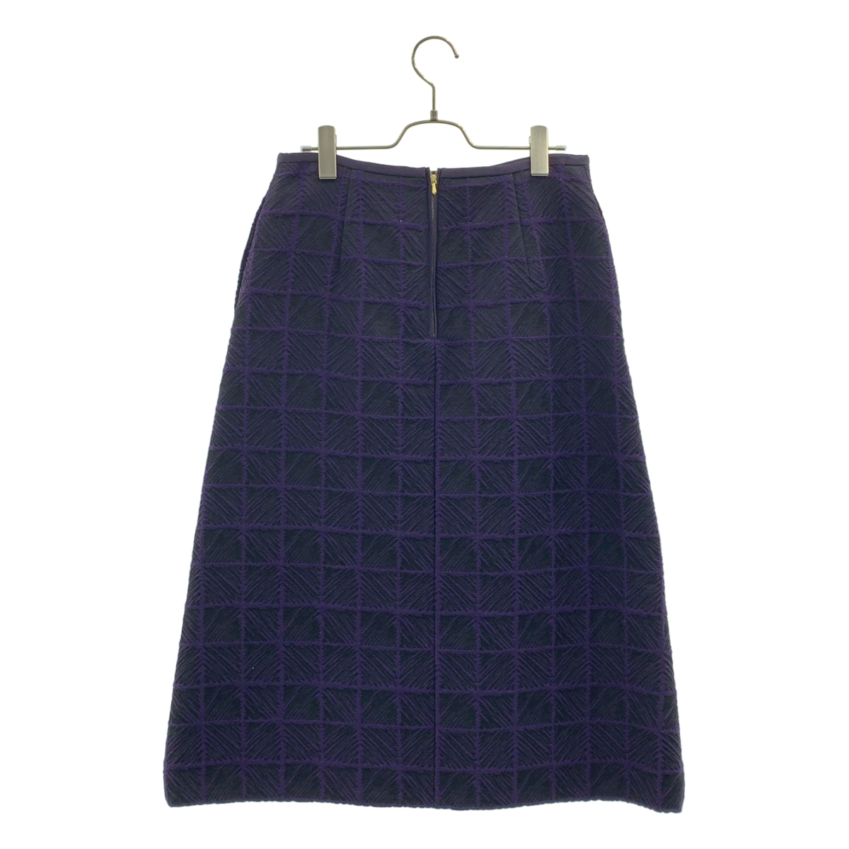 Drawer / ドゥロワー テクスチャー ジャカード BOX スカート