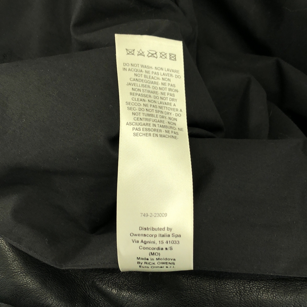 Rick Owens / リックオウエンス BRAD JACKET レザー 中綿 ジャケット