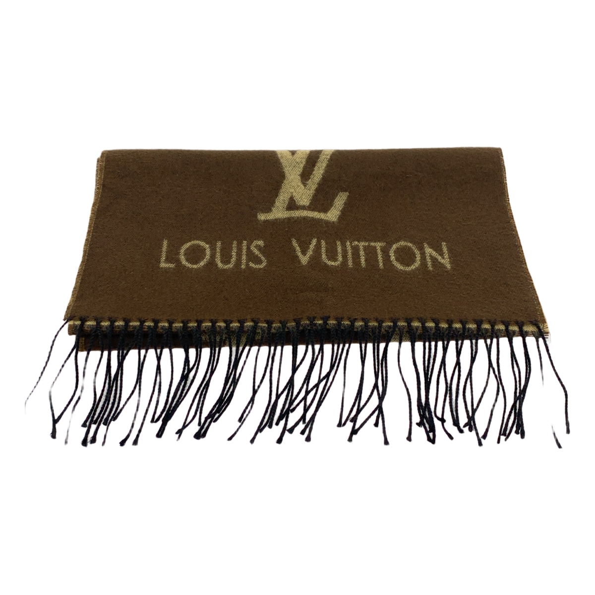Louis Vuitton / ルイヴィトン バイカラー モノグラム レイキャビック フリンジ マフラー