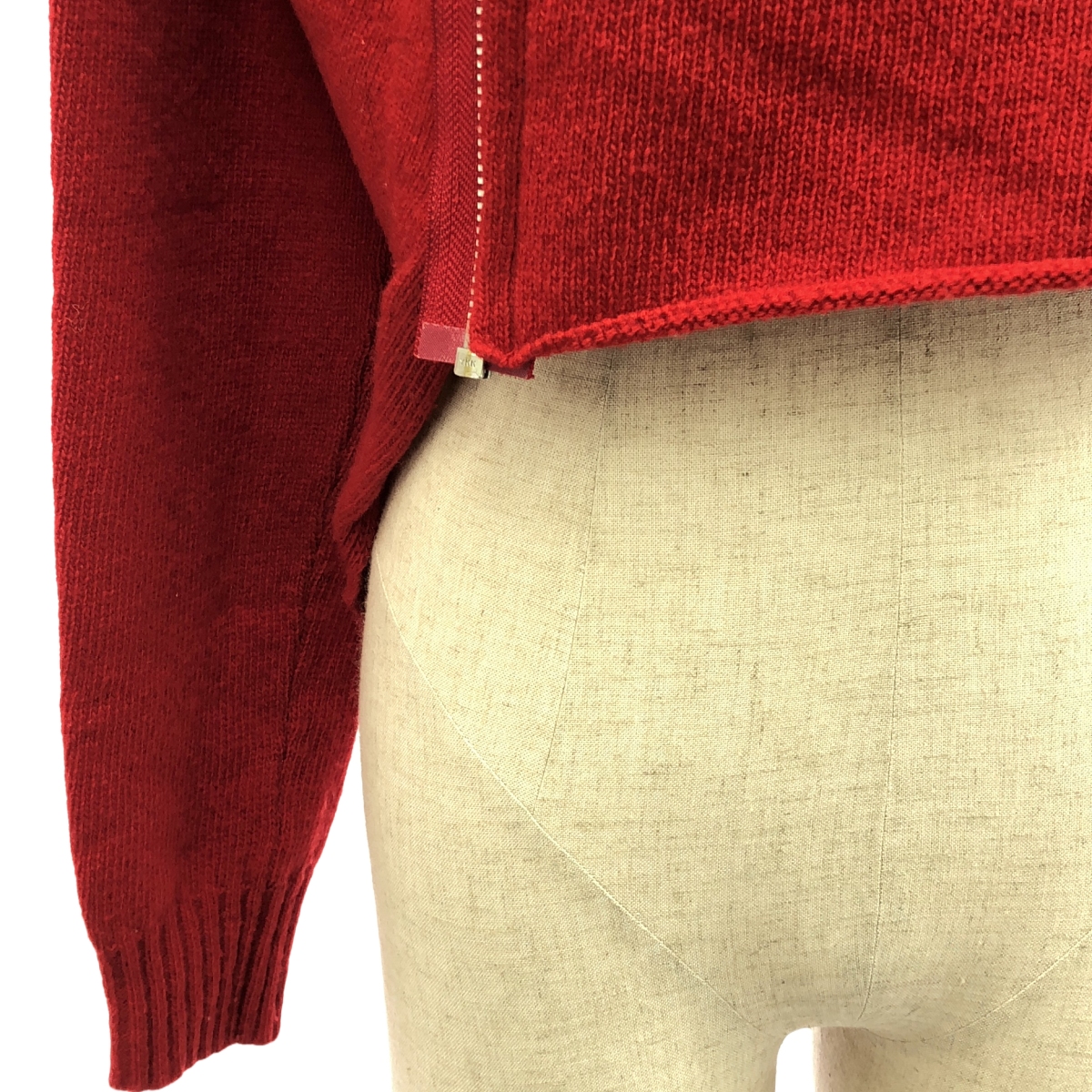 tricot COMME des GARCONS / トリココムデギャルソン 変形 アシンメトリー ZIP ニット トップス