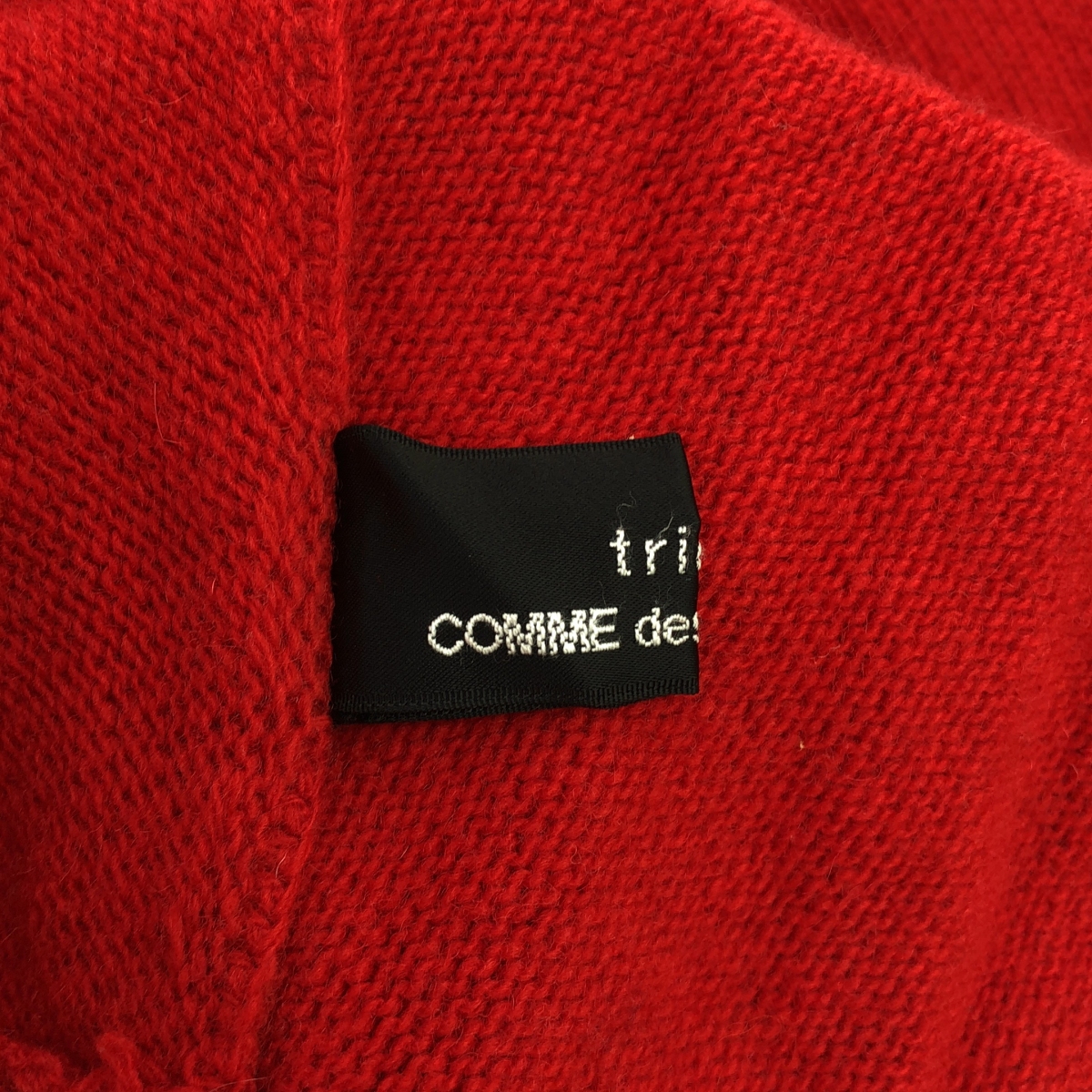 tricot COMME des GARCONS / トリココムデギャルソン 変形 アシンメトリー ZIP ニット トップス