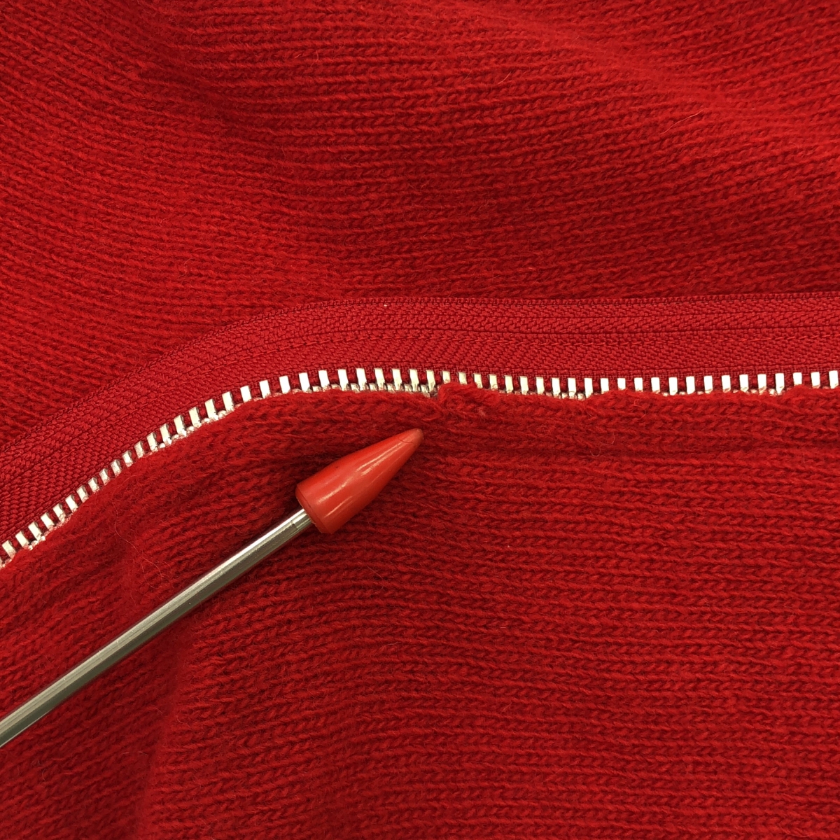 tricot COMME des GARCONS / トリココムデギャルソン 変形 アシンメトリー ZIP ニット トップス