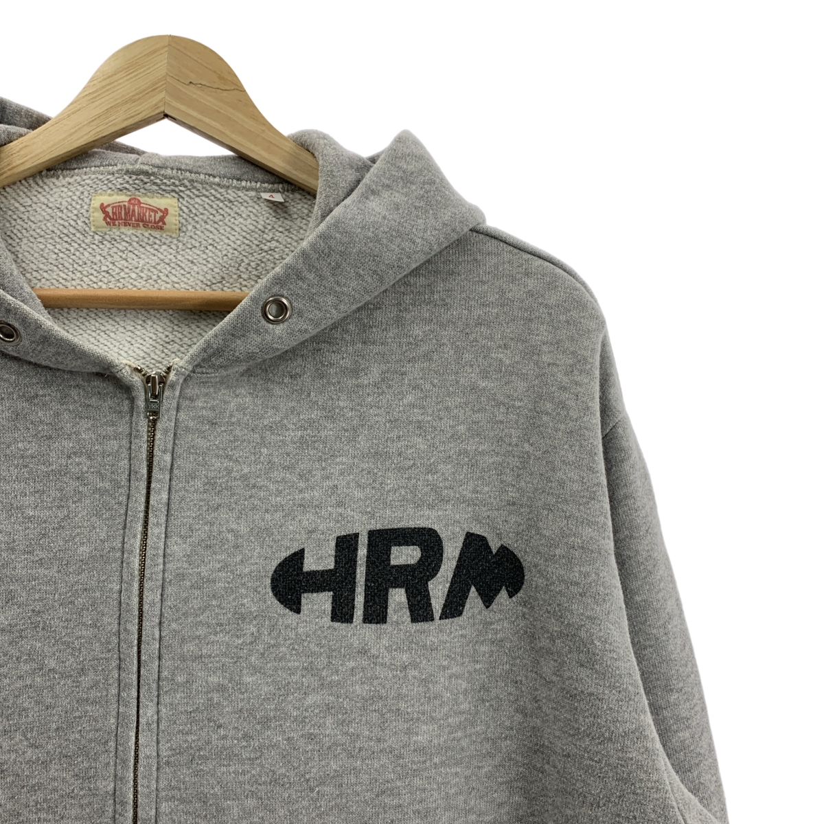 HOLLYWOOD RANCH MARKET / ハリウッドランチマーケット バックプリント ロゴ  ジップ スウェット フーディ