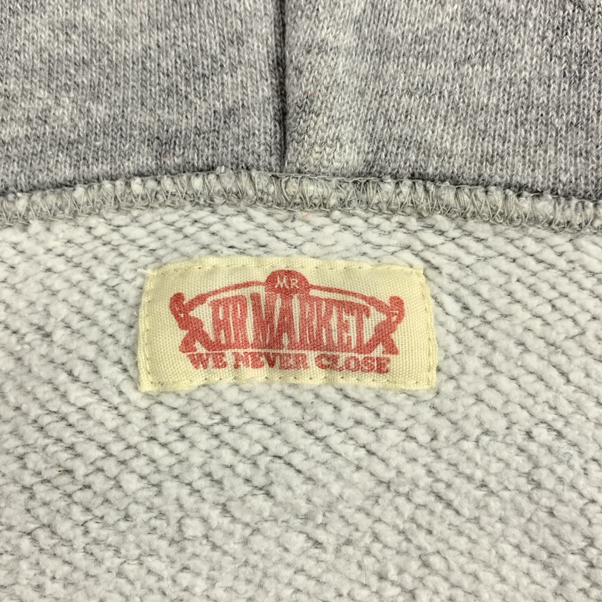 HOLLYWOOD RANCH MARKET / ハリウッドランチマーケット バックプリント ロゴ  ジップ スウェット フーディ