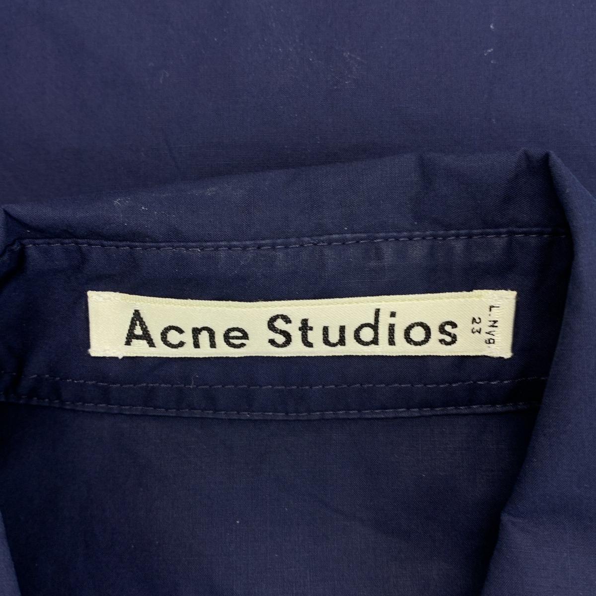 Acne Studios / アクネストゥディオズ LATE POPLIN 裾切替 フレア ノースリーブブラウス