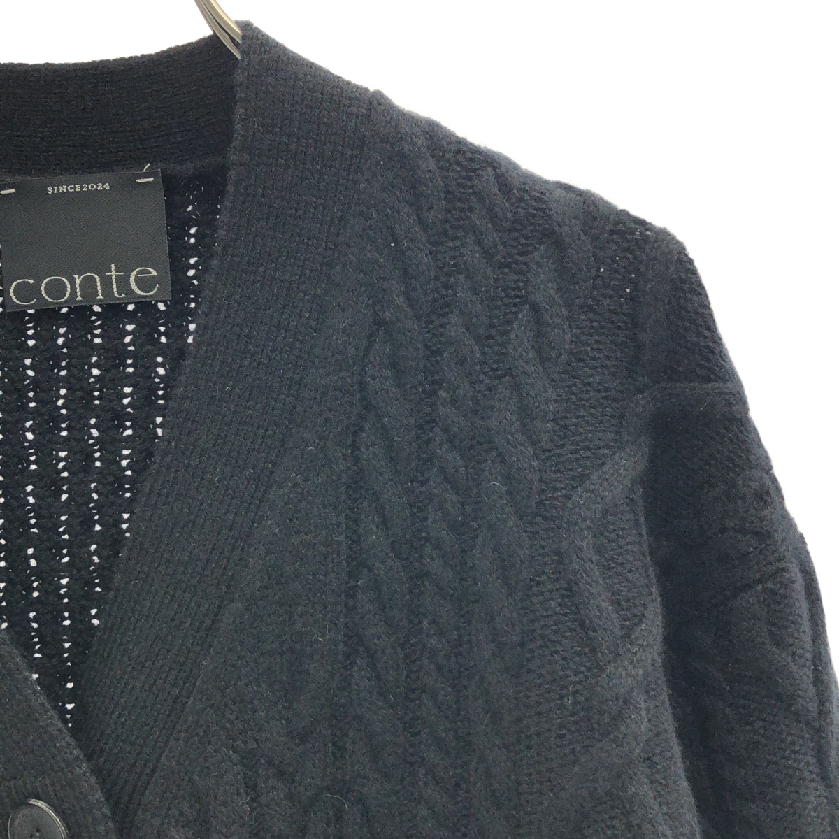 その他 ケーブル ローゲージ Vネックカーディガン