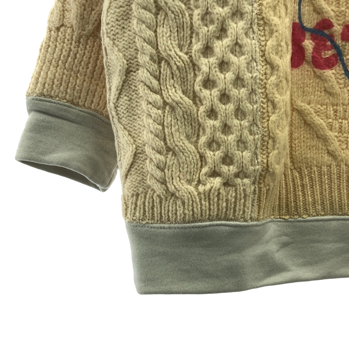 YEAH RIGHT!! / イエーライト Patch Knit パッチワーク オーバーサイズ ローゲージ ニット