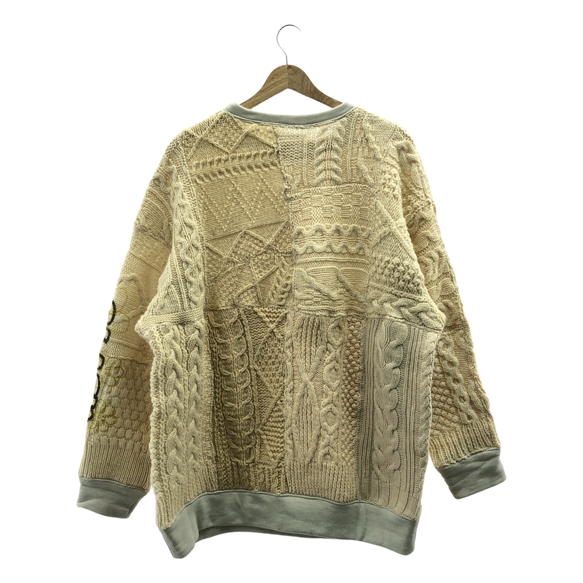 YEAH RIGHT!! / イエーライト Patch Knit パッチワーク オーバーサイズ ローゲージ ニット