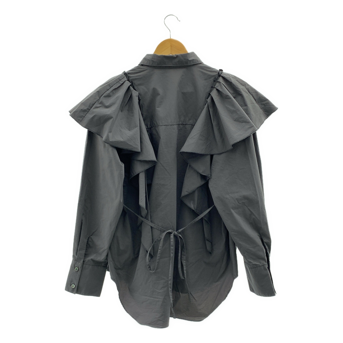 Maison Special / メゾンスペシャル Big Ruffle Shirt  / ビッグ ラッフル シャツ ブラウス