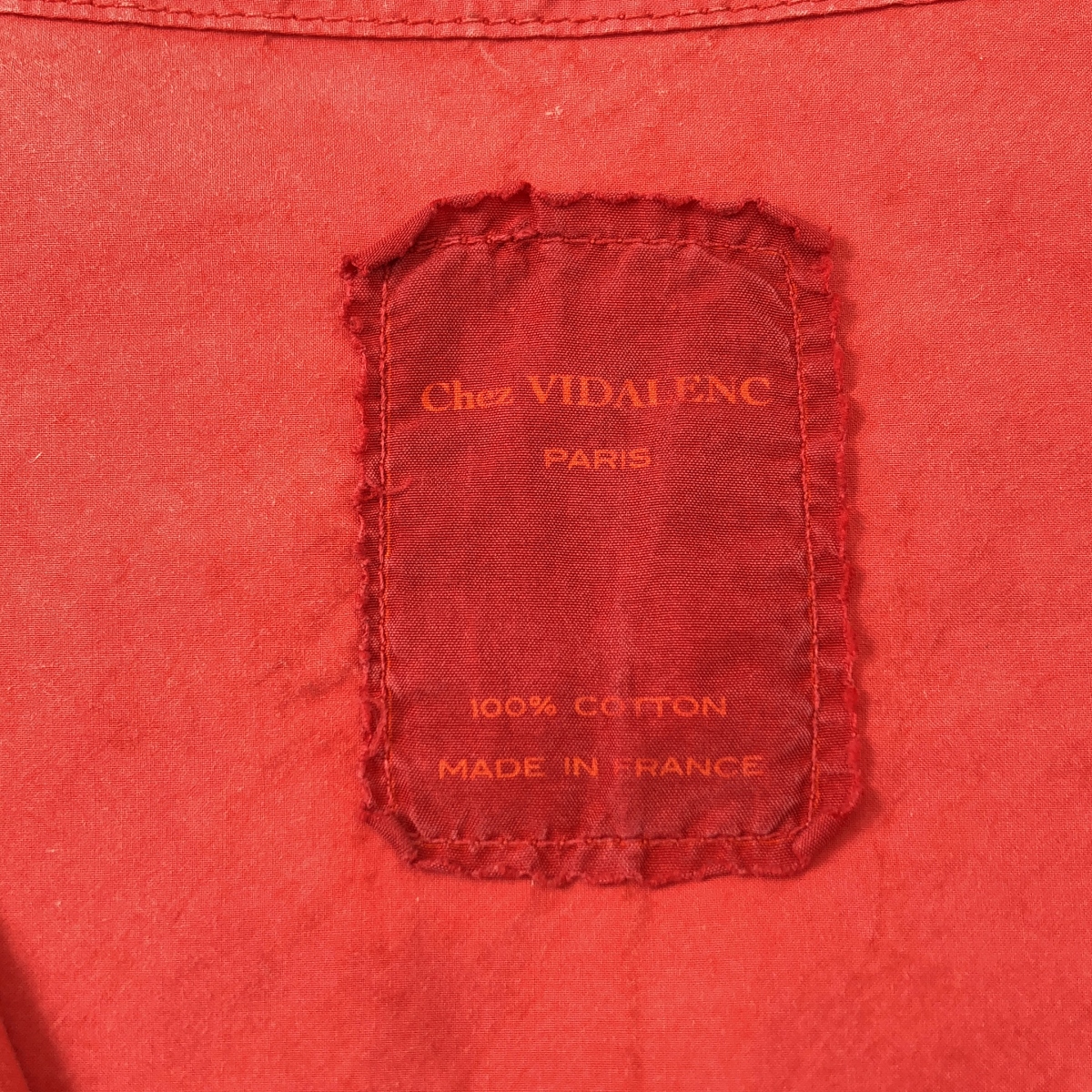 Chez VIDALENC / シェヴィダレンク ペーパーコットン ガーメントダイ プルオーバー スリーピングシャツ