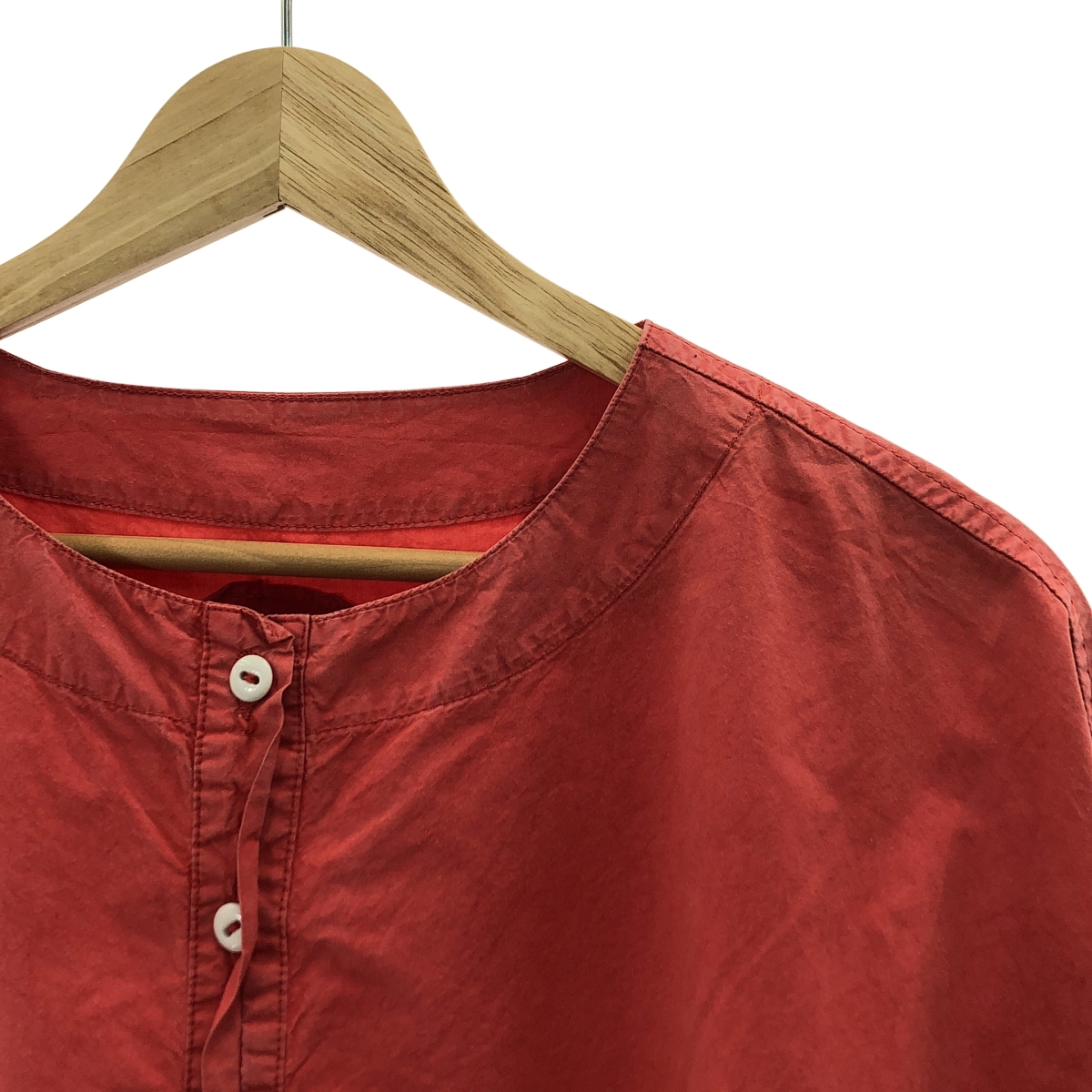 Chez VIDALENC / シェヴィダレンク ペーパーコットン ガーメントダイ プルオーバー スリーピングシャツ