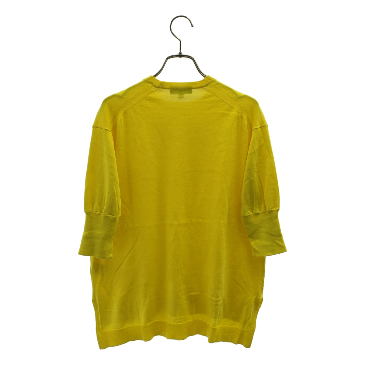 Drawer / ドゥロワー 16G コットン クルーネックニット