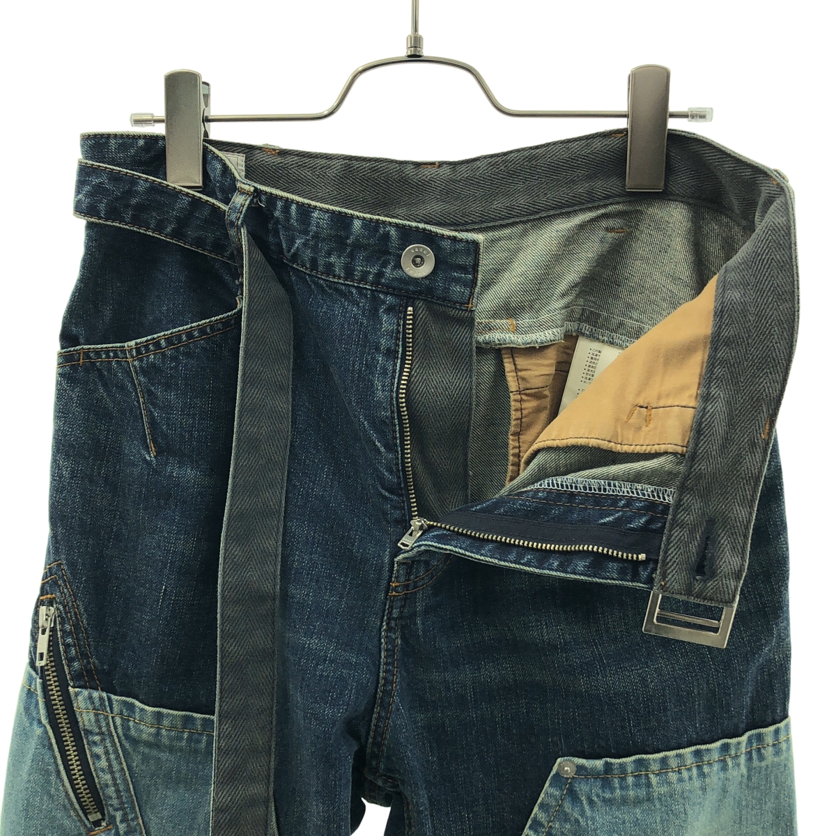 sacai / サカイ 再構築 ベルテッド デニムパンツ