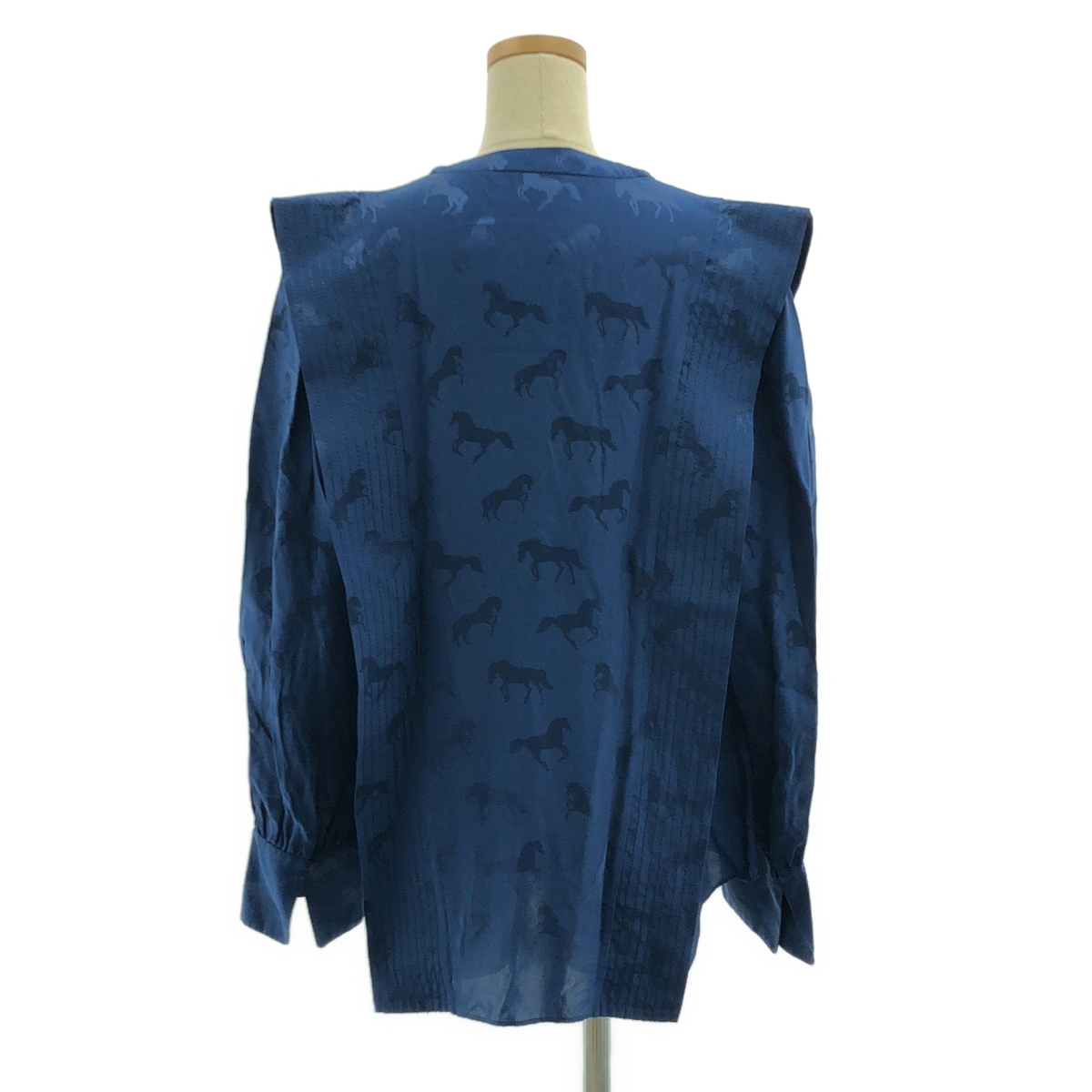 STELLA McCARTNEY / ステラマッカートニー ホース 総柄 ボウタイ ブラウス シャツ