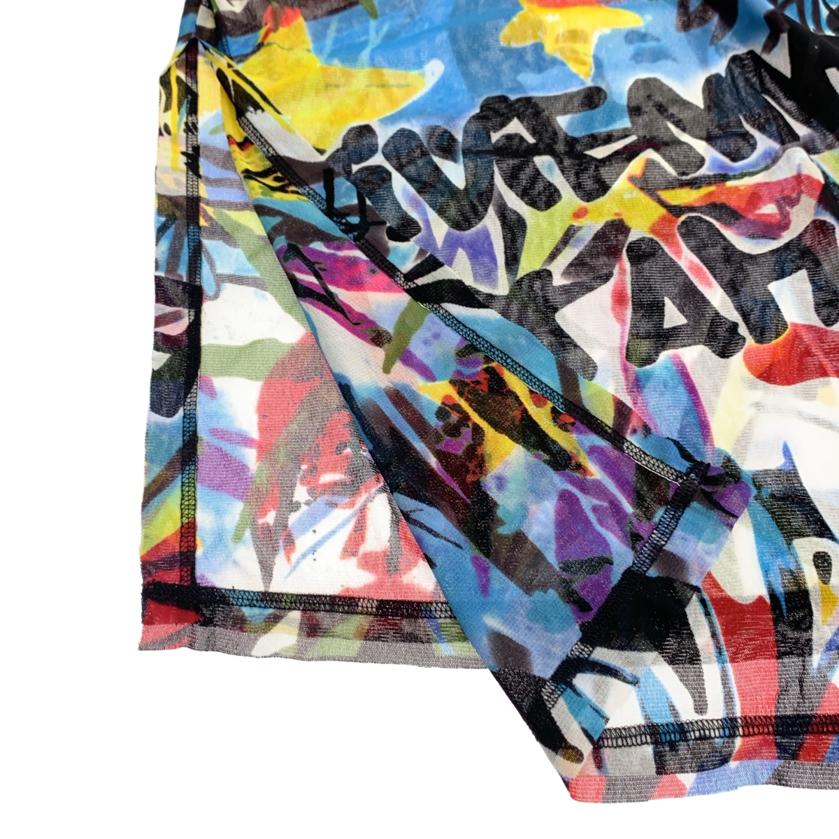 VIVIENNE TAM / ヴィヴィアンタム 総柄 パンダ スリット シアー ワンピース