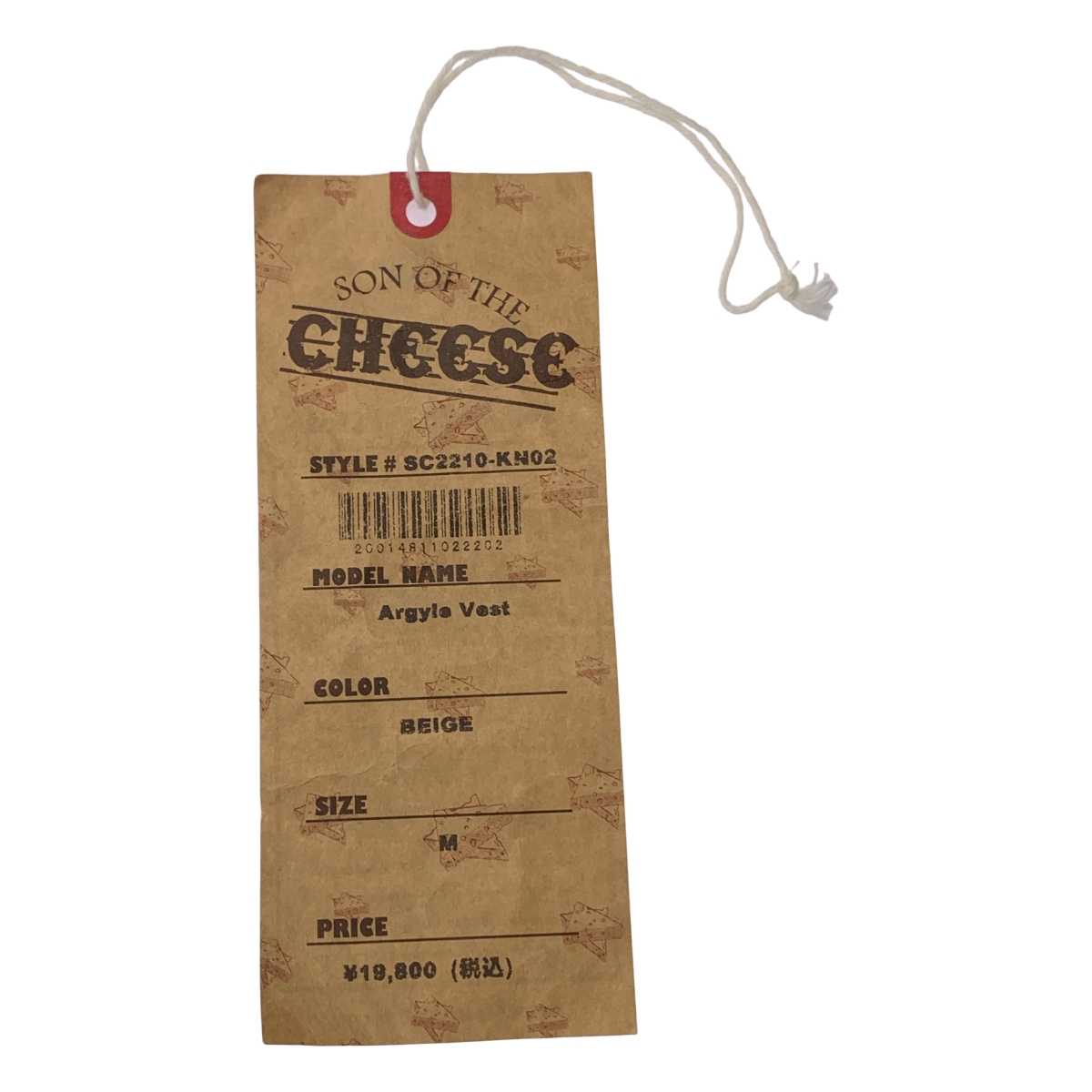 SON OF THE CHEESE / サノバチーズ Dont snow V Neck Vネック ニットベスト