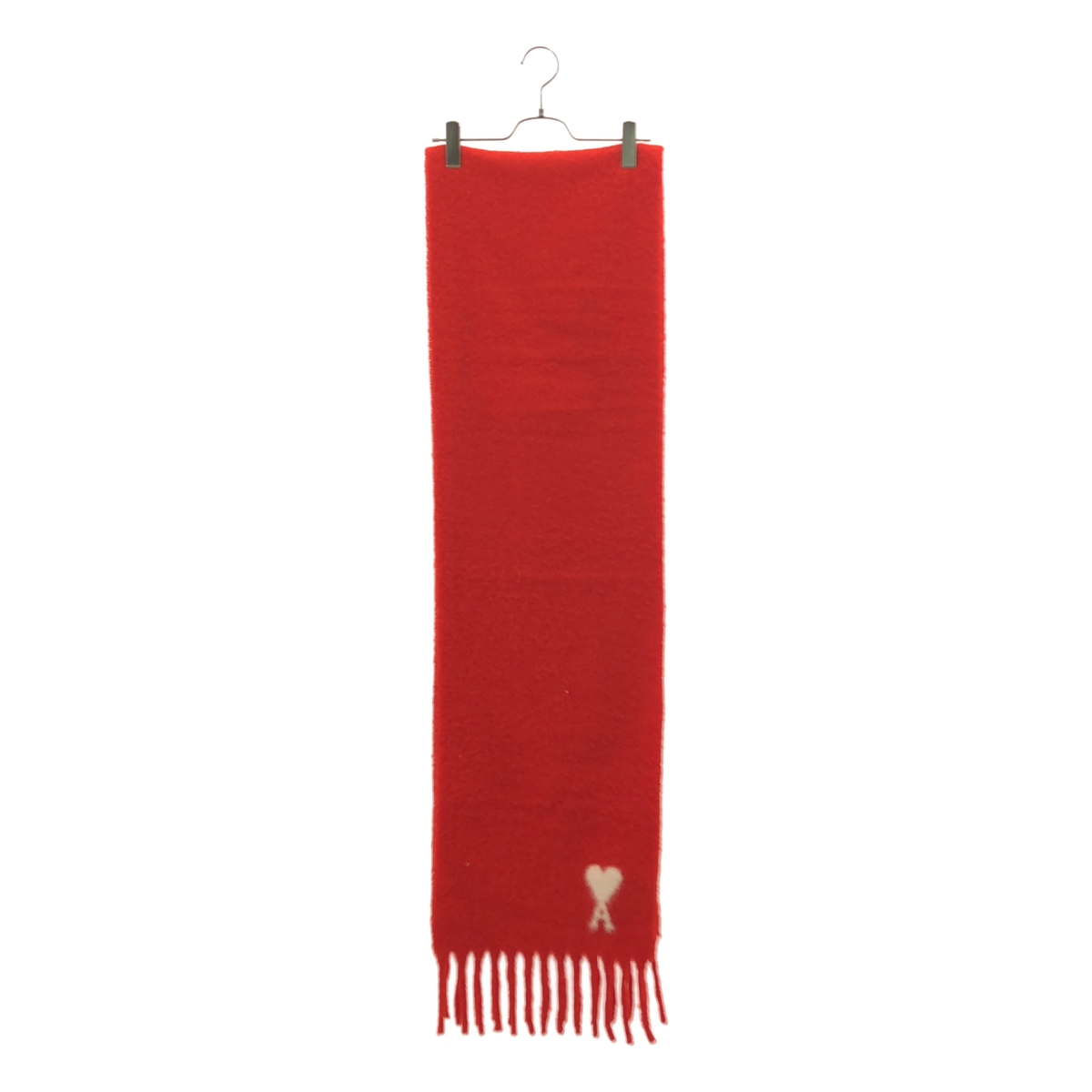 AMI Alexandre Mattiussi / アミ・アレクサンドルマテュッシ Ami de Coeur アミ ドゥ クール アルパカ混 フリンジ マフラー