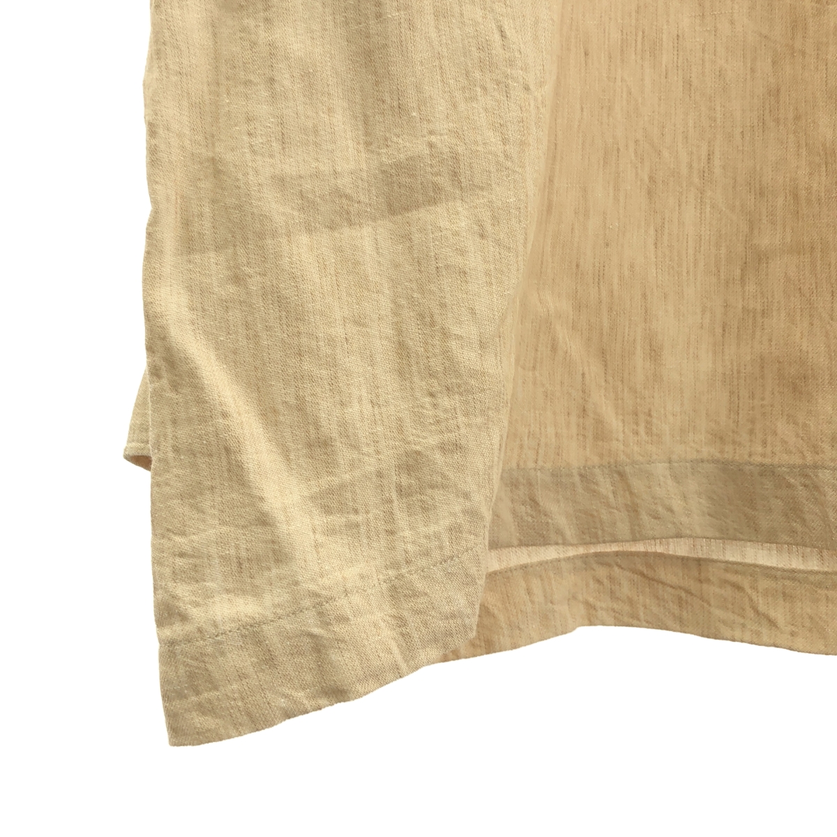 その他 リネン ヘンリーネック ブラウス