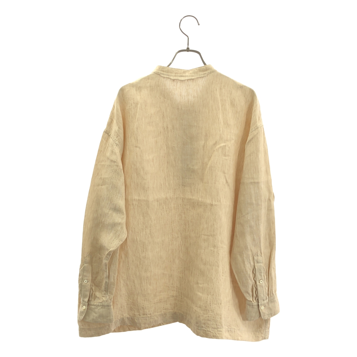 その他 リネン ヘンリーネック ブラウス