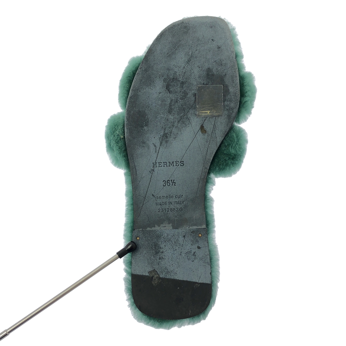 HERMES / エルメス Oran / オラン ムートン ボア サンダル