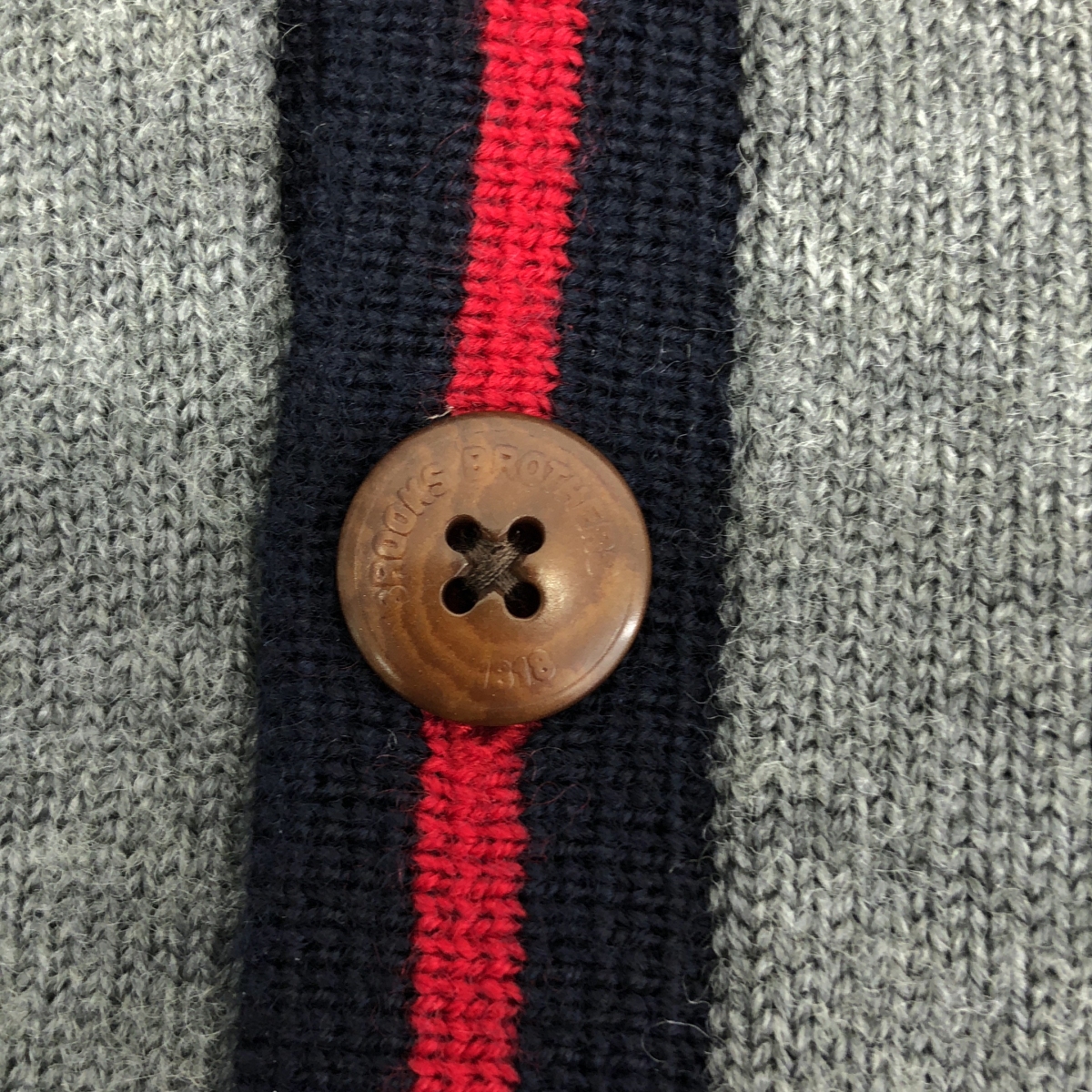 その他 ウール ワンポイントロゴ ニット カーディガン