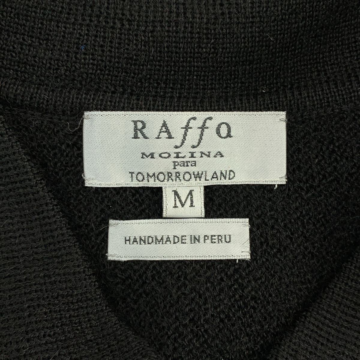 RAffa MOLINA / ラファモリーナ TOMORROWLAND 別注カラー リンクス編み ポロ カーディガン