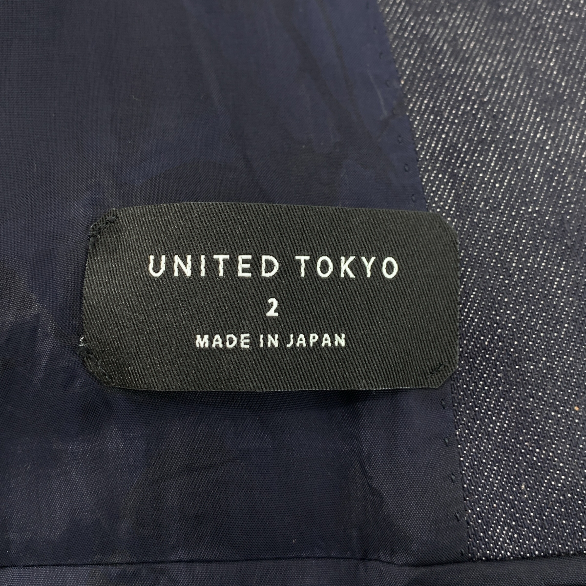 UNITED TOKYO / ユナイテッドトウキョウ ハイカウントウール デニム パネル テーラードジャケット